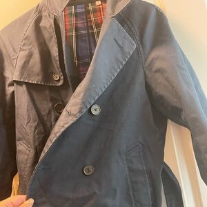 JW Anderson navy trench coat